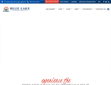 Tablet Screenshot of bluelakecasino.com